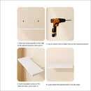 1pc/3pcs Prateleira de Armazenamento Montada na Parede Prateleira de Parede Unidade de Armazenamento Montada na Parede