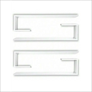 2 Estante Livros Prateleiras Nichos Branco 15 Mm