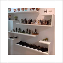 2 Estante Livros Prateleiras Nichos Branco 15 Mm