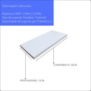 2 Prateleira De Parede 30x15 Madeira Mdf Branco C/ Suporte - Branco