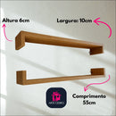 2 Prateleiras Parede Organizadora Temperos Estante Cozinha