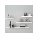 4 Prateleiras Reta 20/30/40/50 Em MDF Branco Nicho Suporte Para Livros Decoração 12cm Profundidade - Branco