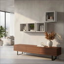 6 Nichos Para Enfeites Quarto De Bebê Sala E Banheiro Mdf Branco Branco - Branco