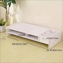 Base para Monitor Mdf 49cm Ergonômico Mesinha Home Office Gamer Suporte Notebook Escritório Quarto - Branco