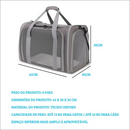 Bolsa Tiracolo Transporte Pet Cães Gatos Animais Pequenos - Preto