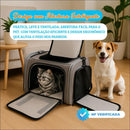 Bolsa Tiracolo Transporte Pet Cães Gatos Animais Pequenos - Preto