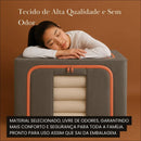 Caixa Organizadora Roupas Toalhas Lençol Com Tampa