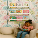 Combo 4 Prateleira Mdf Nicho Livros Infantil Branco Branco - Branco