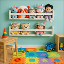 Combo 4 Prateleira Mdf Nicho Livros Infantil Branco Branco - Branco