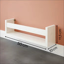 Combo 4 Prateleira Mdf Nicho Livros Infantil - Branco / Branco