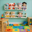 Combo 4 Prateleira Mdf Nicho Livros Infantil Branco Branco