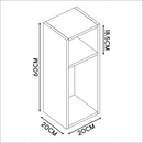 Conjunto 2 Mesas De Cabeceira Moderno 60x20cm Mdf