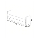 Deliquadros Conjunto Prateleira Suspensa Porta Livros revista Brinquedos Decoração Quarto Hall de Entrada Corredor MDF