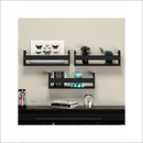 Deliquadros Conjunto Prateleira Suspensa Porta Livros revista Brinquedos Decoração Quarto Hall de Entrada Corredor MDF