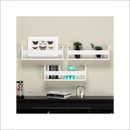 Deliquadros Conjunto Prateleira Suspensa Porta Livros revista Brinquedos Decoração Quarto Hall de Entrada Corredor MDF