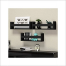 Deliquadros Conjunto Prateleira Suspensa Porta Livros revista Brinquedos Decoração Quarto Hall de Entrada Corredor MDF