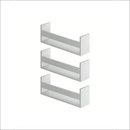 Deliquadros Conjunto Prateleira Suspensa Porta Livros revista Brinquedos Decoração Quarto Hall de Entrada Corredor MDF