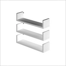 Deliquadros Conjunto Prateleiras em U 3 Peças Organizadora Porta Livros Decorativo Quarto Sala Hall de Entrada MDF