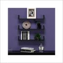 Deliquadros Conjunto Prateleiras em U 3 Peças Organizadora Porta Livros Decorativo Quarto Sala Hall de Entrada MDF