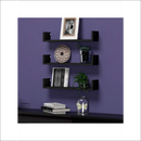 Deliquadros Conjunto Prateleiras em U 3 Peças Organizadora Porta Livros Decorativo Quarto Sala Hall de Entrada MDF